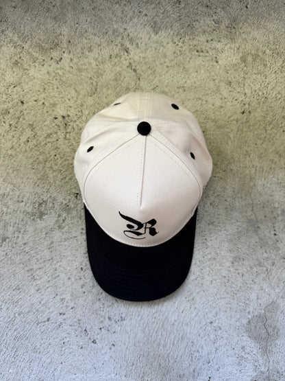 R Logo Hat – Off-White Black Brim (Limited Edition)
